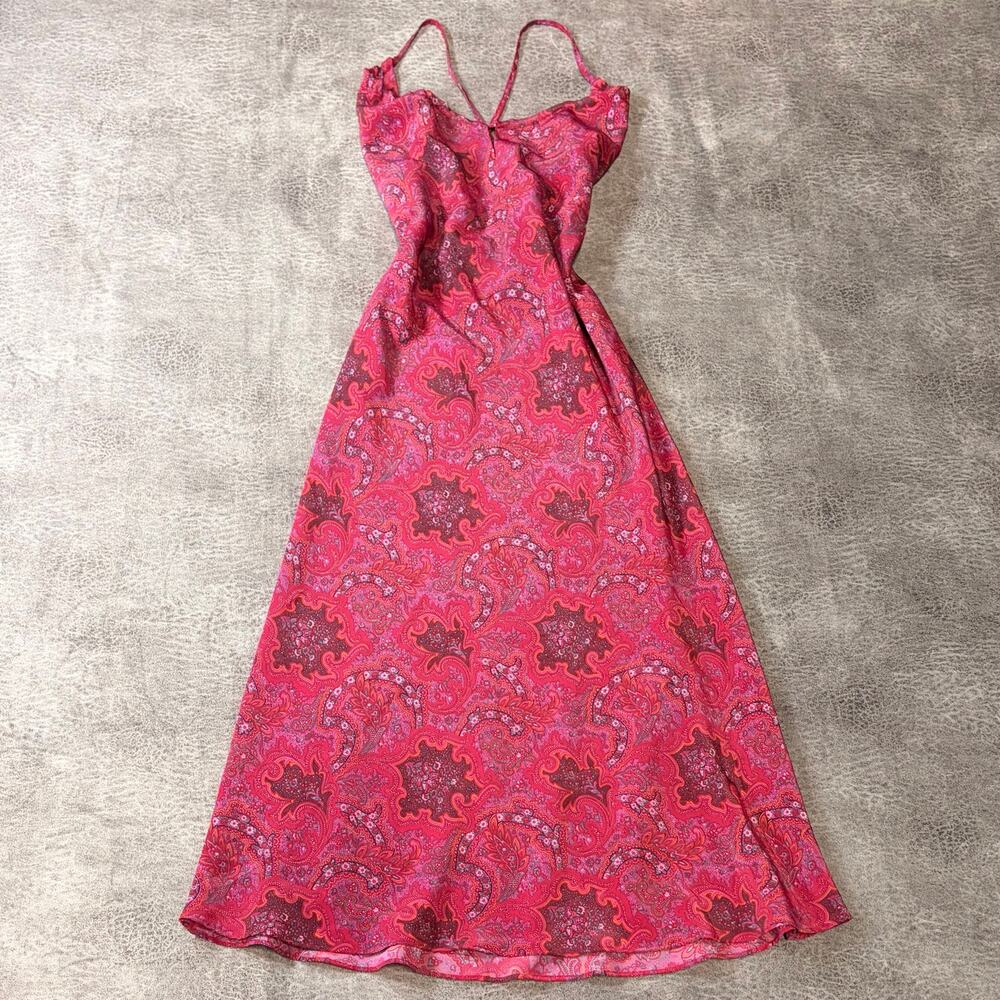 Express Pink Paisley Maxi Dress